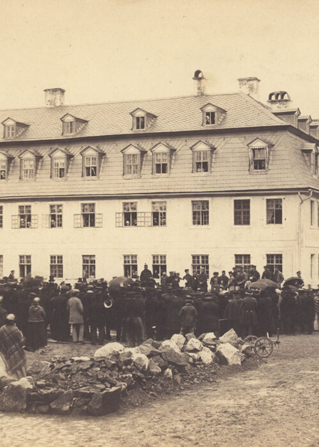 Grundsteinlegung Pilgerhaus; Signatur: FS BG 4.a