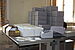 Säurefreies neues Fotoverpackungsmaterial: Umschläge und Fotoboxen in unterschiedlichen Größen.