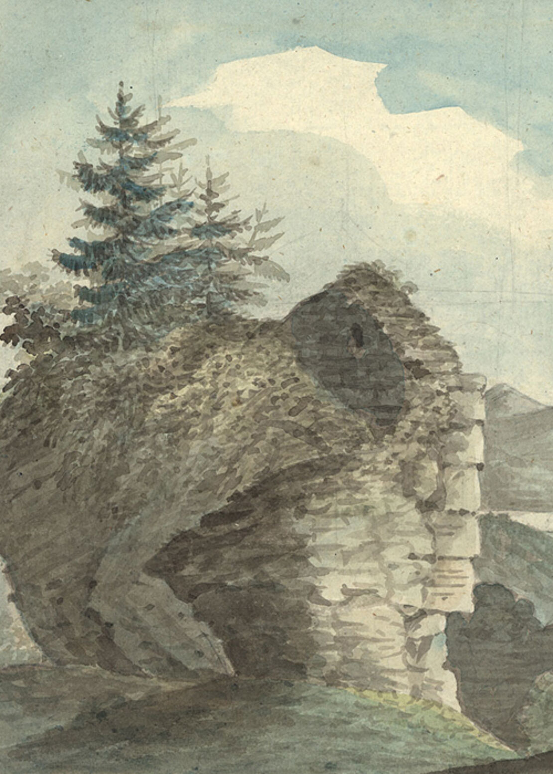 Gebirgslandschaft; Signatur: TS Bd.7.44.d